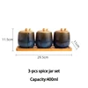 12 inch 3-pcs spice jar set