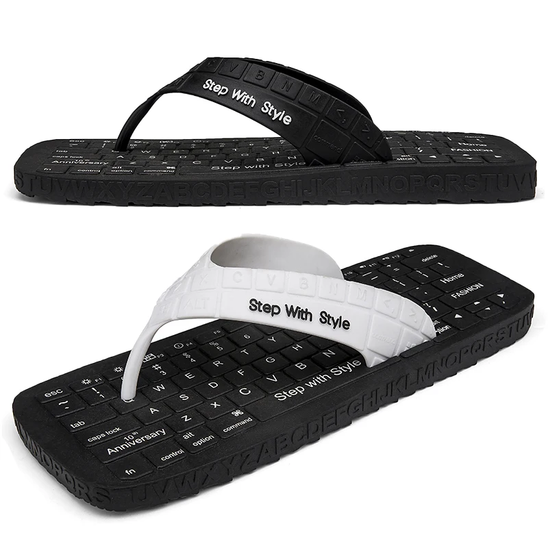 fuzzy flip flops men