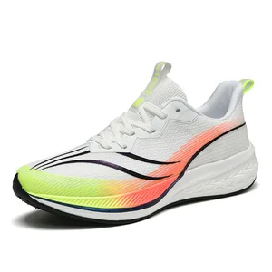 ODM&OEM Costom Shoes Sports Running Walking Style Sneakers Shoes White for Men PU Customized Logo