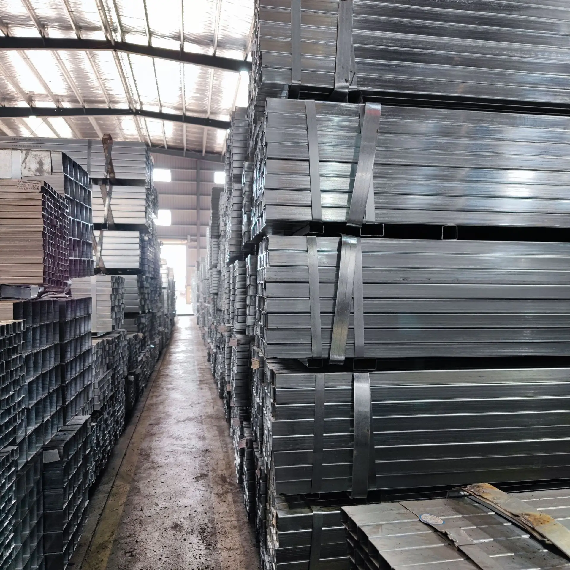 Galvanized Square Tubing With Holes Galvanized Steel Bo X Section