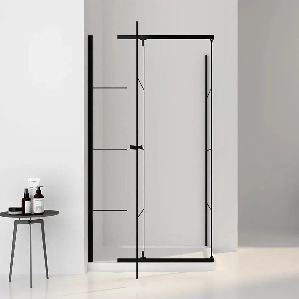 Black Frame Clean Aluminum Simple Shower Room Buy Shower Room,Black