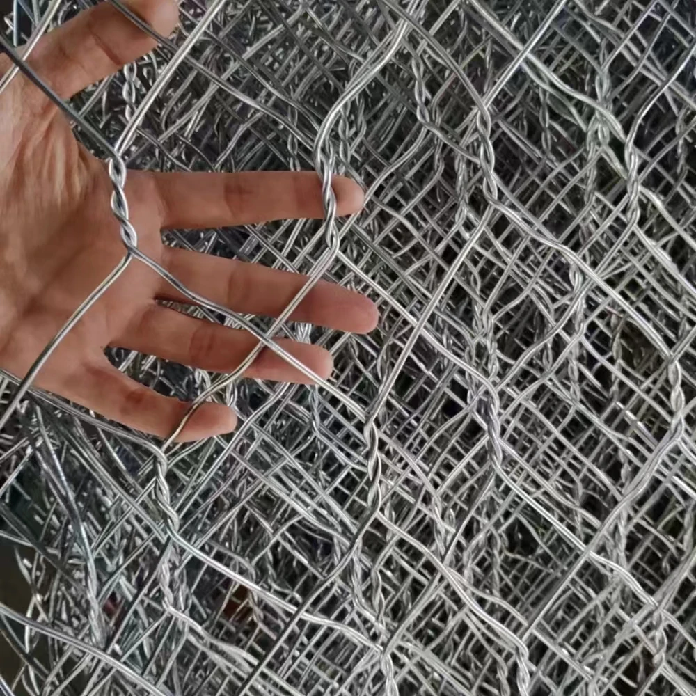 Easy Installation Galvanized Iron Wire Bending 8*10cm Mesh Size Gabion ...