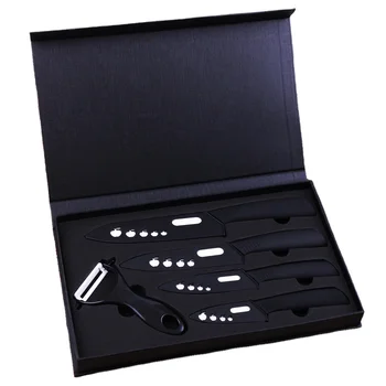 high quality amazon hot sell 3 + 4 + 5 + 6inch ceramic knife set 5pcs kitchen knife set in eva gift box