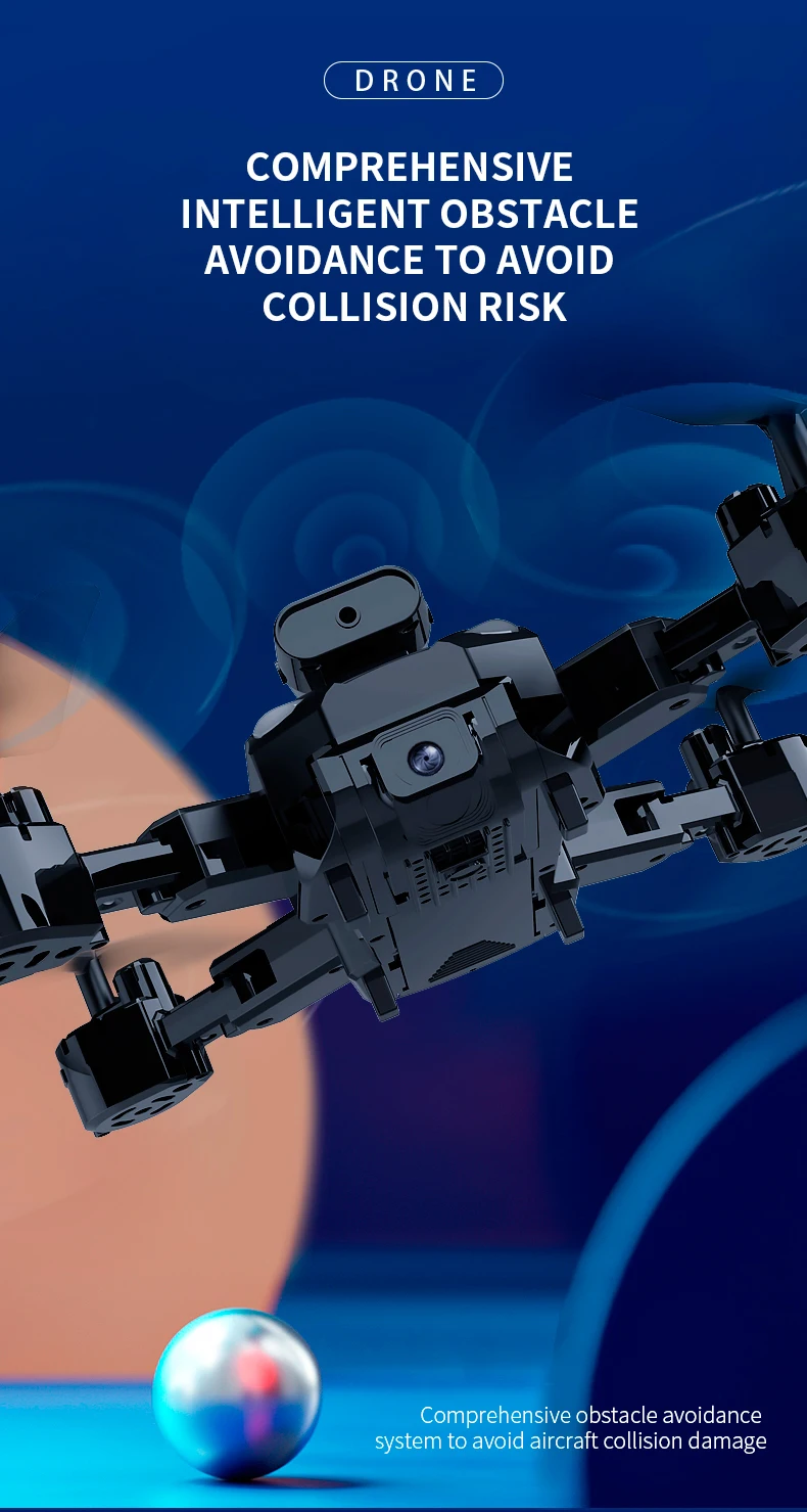 h11 4k/8k高清双摄像头无人机,智能避障专业遥控无人机,wifi传输