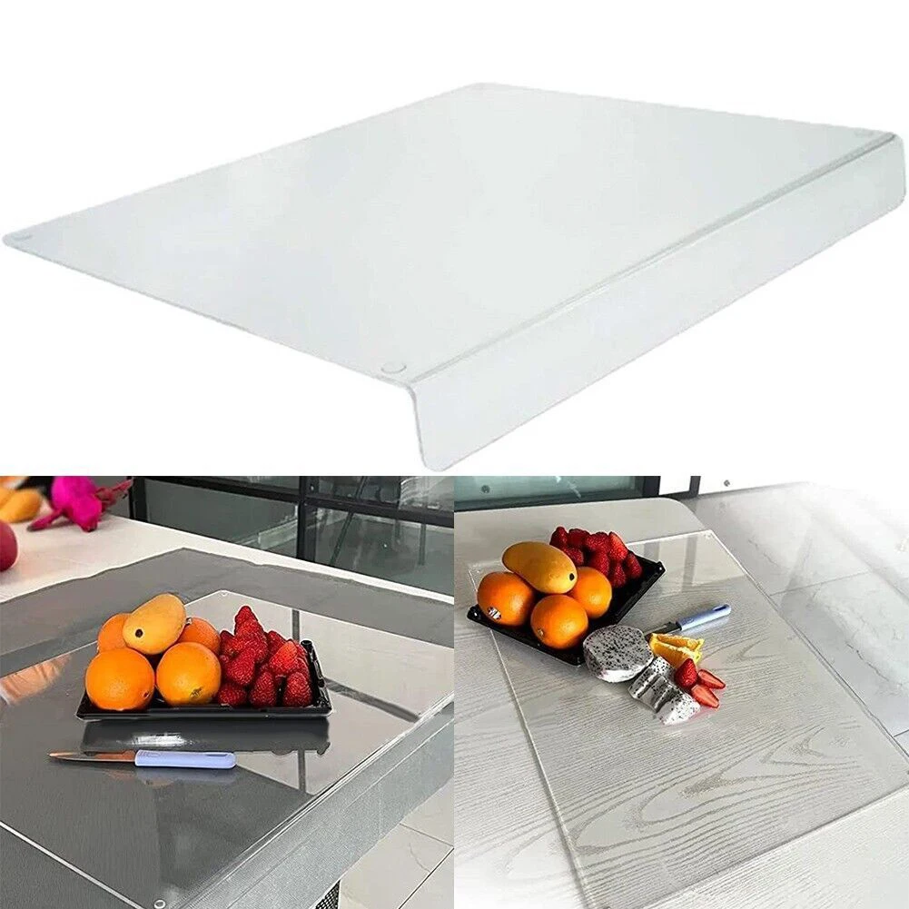 Custom Size Clear Frosted Acrylic Cutting Boards For Kitchen Counter With Lip Buy Acrylic
