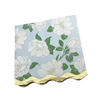 Flower printing napkin manufacturer customized various pattern type paper napkins