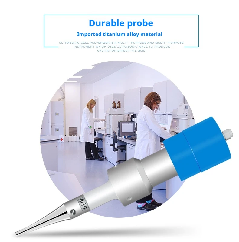 WEIAI Lab Ultrasonic Extraction Machine System Nano Cell Crusher 400w Handheld Ultrasonic Homogenizer Sonicator Mixer Emulsifier