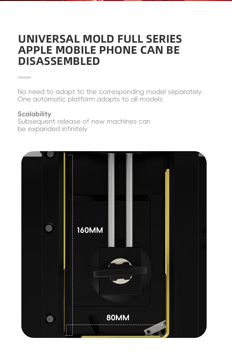 TBK288H Automatic Heat Removing Machine Built-in Vacuum Pump Professional Phone LCD Screen Separator for iPhone Refurbishment