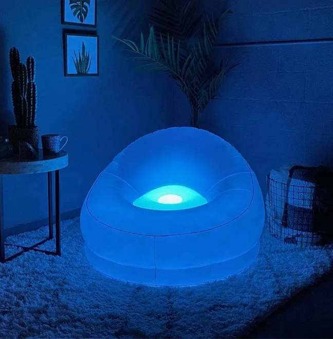 Inflatable LED Air Chair Couch - Perfect for Parties & Yards