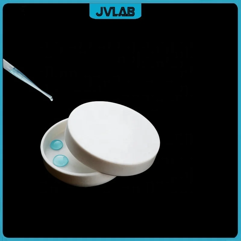 JVLABラボPTFEペルトリフラットボトムペトリ皿30mm ~ 120mm蓋