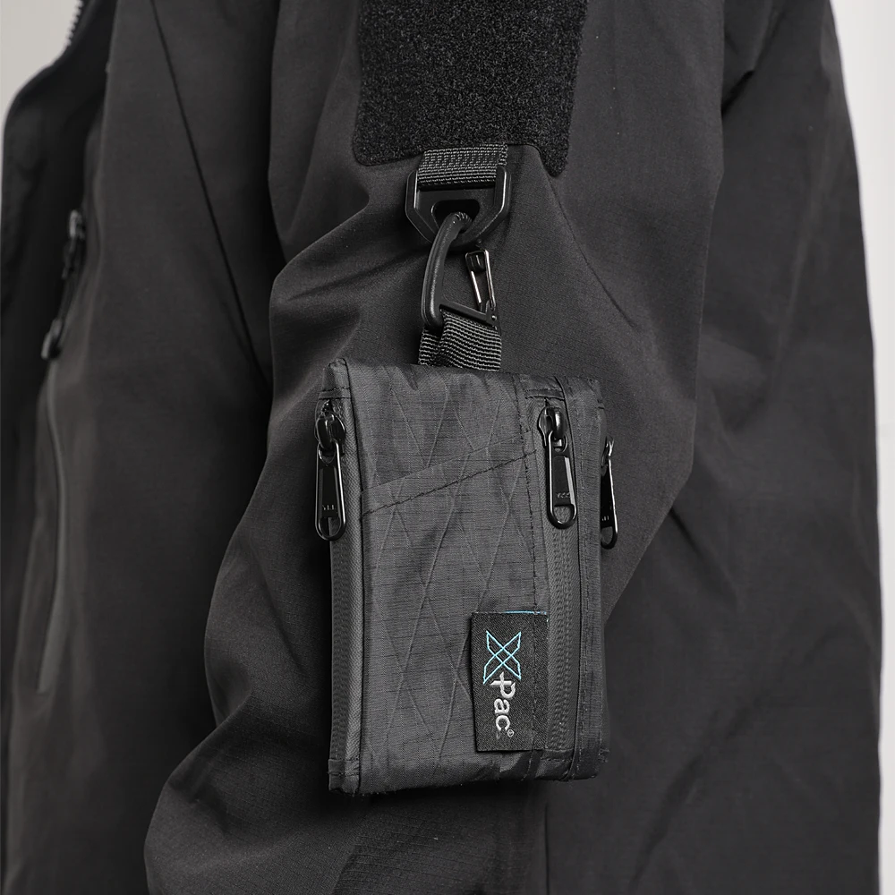 EDC 5口袋多袋X-PAC钱包钥匙扣硬币袋收纳袋实用袋，用于卡片、硬币、钞票、钥匙男士钱包