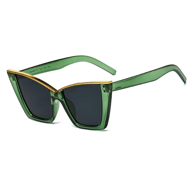 Plastic Cat Eye Sunglasses with Vintage Rivets UV400 Protection Vintage Oversized Square Rivet Sunglasses for Women Fashion  main image 4