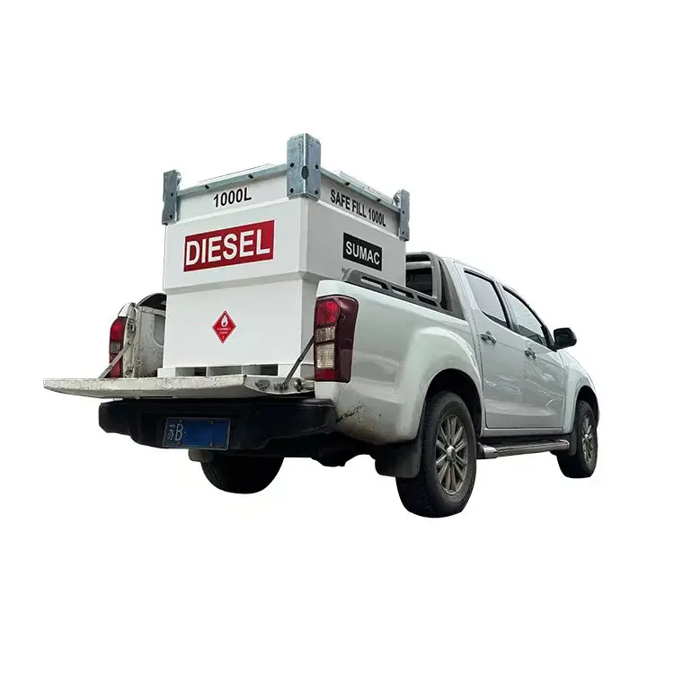 Factory direct portable fuel mobile gasoline petrol diesel oil tank with pump for sale