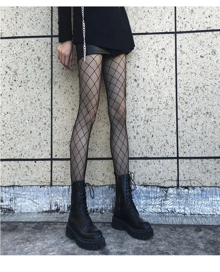 Women's Stockings Thigh High Heel Sexy Stockings Socks Female Fish Net ...