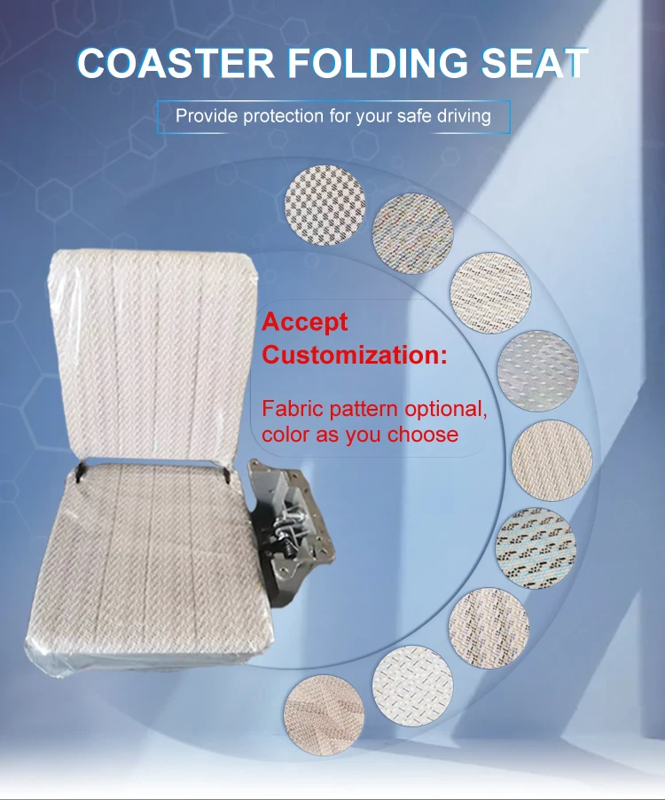 Factory Fabric Folding Seat School Bus Passenger Seat For Toyota