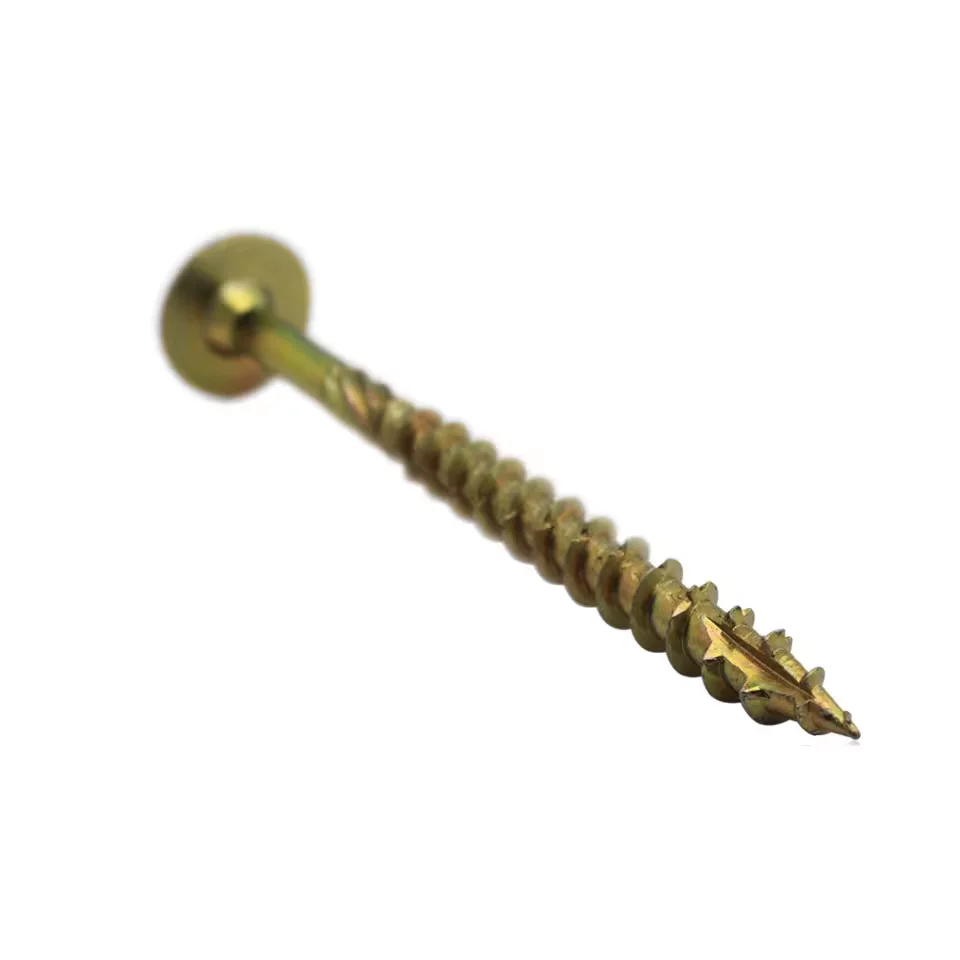 Flat Pan Flange Head Wafer Round Head Yellow Zinc Torx Wooden Carpentry Structural Timber Screws Construction Roof Truss Screws