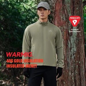 Pelliot New Arrival Primaloft Gold Insulation 40G Insulated Jacket MEN Stand Collar  Coat Outdoor Mountain Puffer Jacket