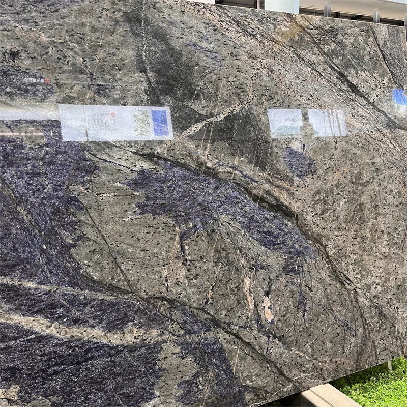 product luxury exotic stone azul bahia granite slabs for wall design blue quartzite slab countertop-1