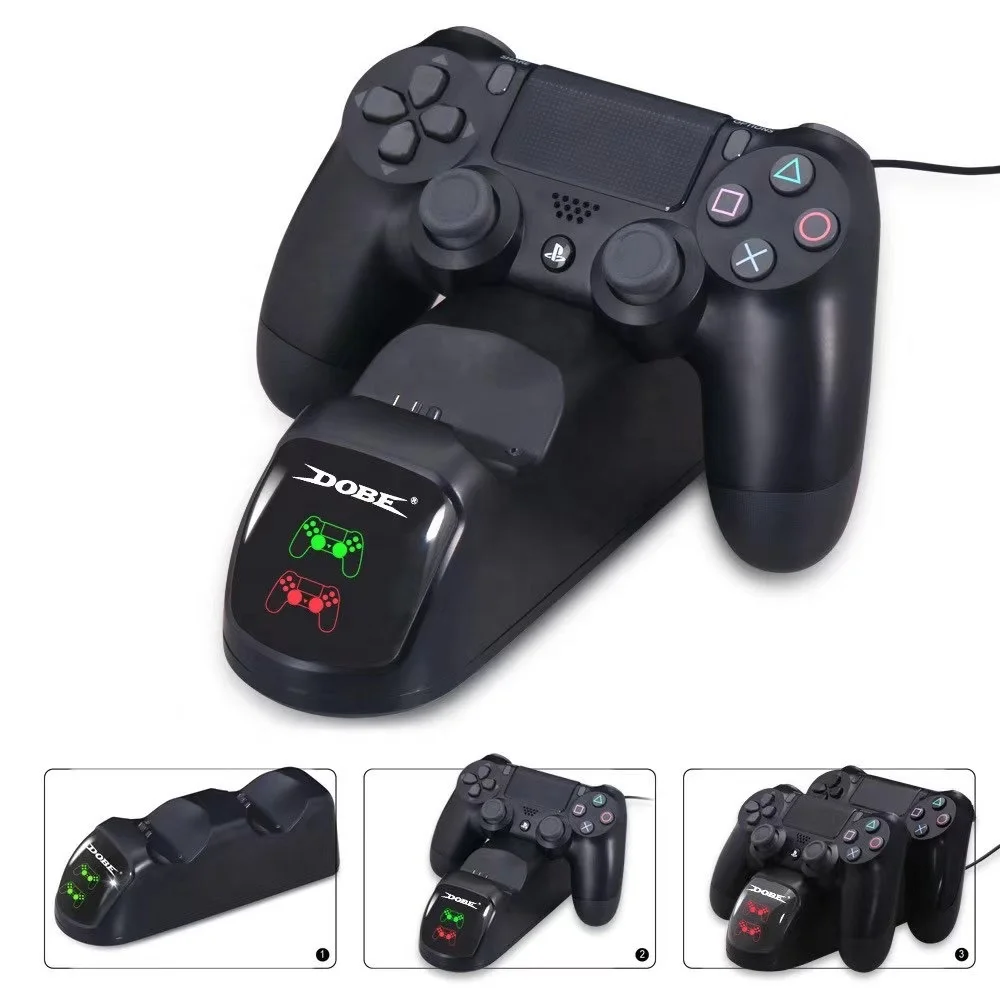 DOBE PS4 Charger Dock Dual USB Charging Stand Station