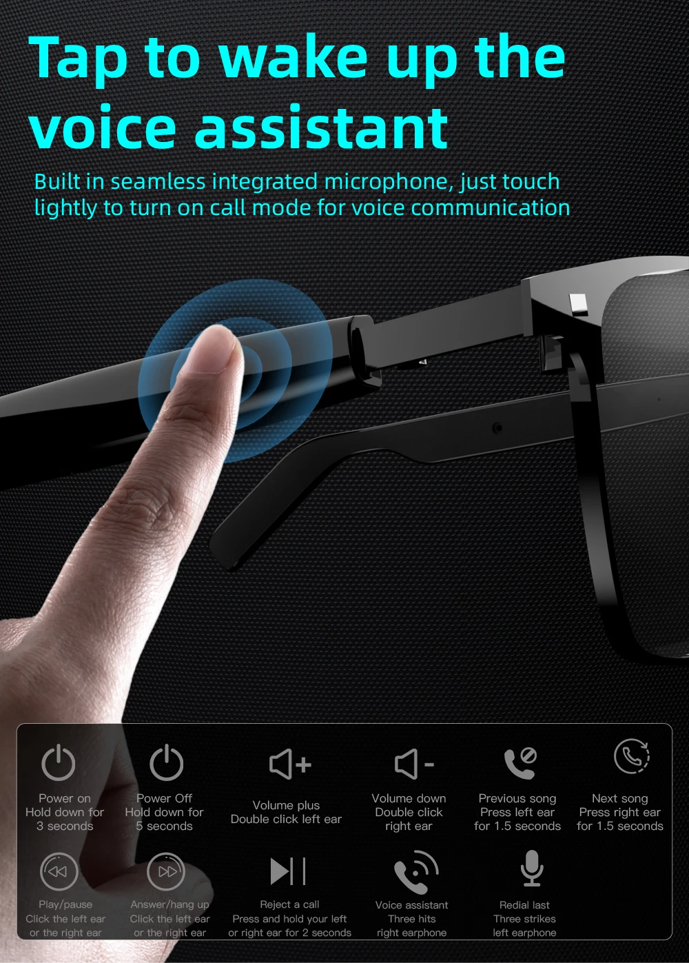 Chinese factory supplier supply  Sg20 Pro Smart Wearable Headset Voice Assistant Uv Protection With Magnetic Dual Lenses 2025 Men Outdoor Smart Audio Eyewear - Buy Music Smart Glasses smart Wearable Headset smart Audio Eyewear