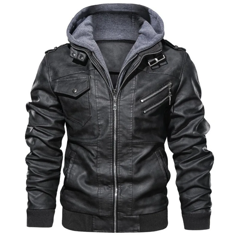 Breathable Men’s Leather Jacket – Lightweight and Fashionable Outerwear