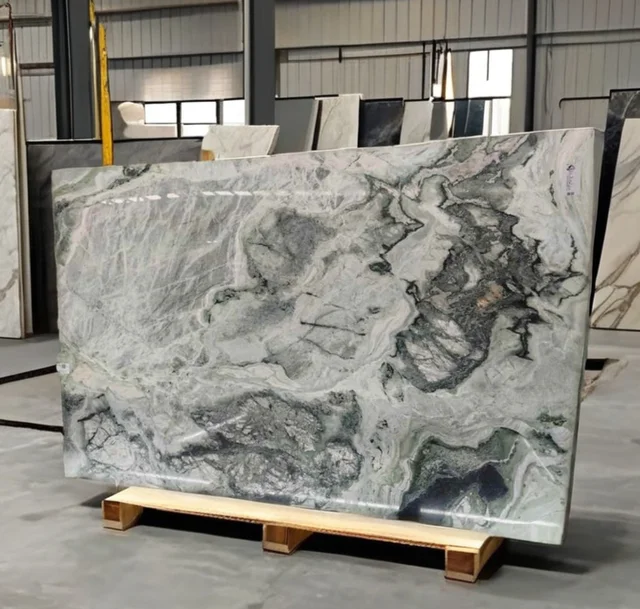 Luxury Modern Design Natural Jade Slab from Brazil Polished Surface for Kitchen Countertop Bathroom Villa Floor Apartment Use