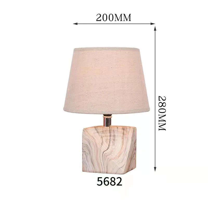 Factory supply table lamp low price decorative hotel bedroom ceramic  desk light led ceramic bedside lamp for home use