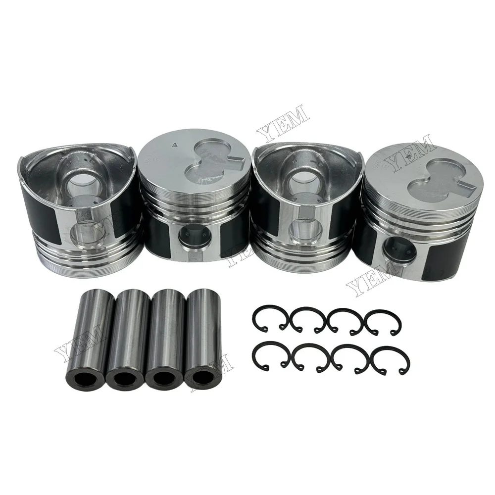 Piston With Pin Circlip Fit for Mitsubishi K4F Engine Parts