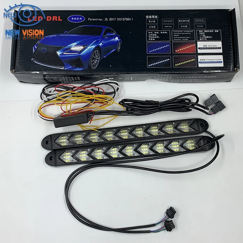 Feux De Jour LED 8-LED Super Lumineux - Universels, étanches, Installation Clip, 12V, Blanc 6000K (lot De 2)