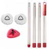 Poteau audacieux à quatre sections + tête blanche 2 + grande brosse