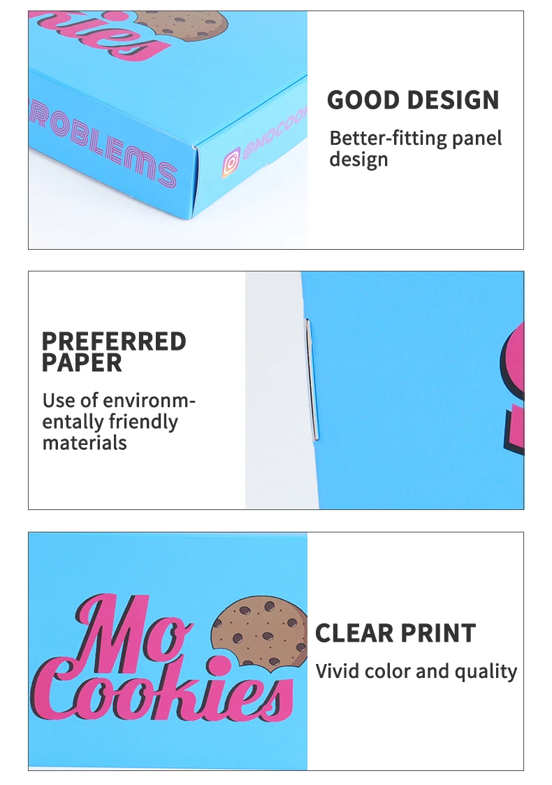 Factory Price Customized Eco friendly Material Donuts Cookie Packaging Art Paper Shipping Corrugated Box factory