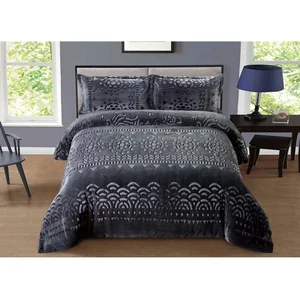 Oversize Embossed PV Fleece Blanket Winter Comforter
