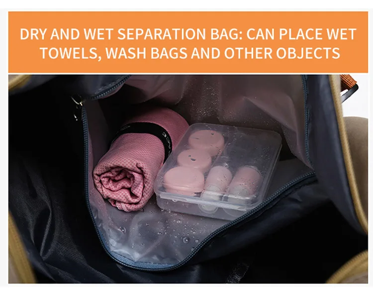 New Dry Wet Separation Travel Duffel Luggage Bag Leisure Handbag Custom ...
