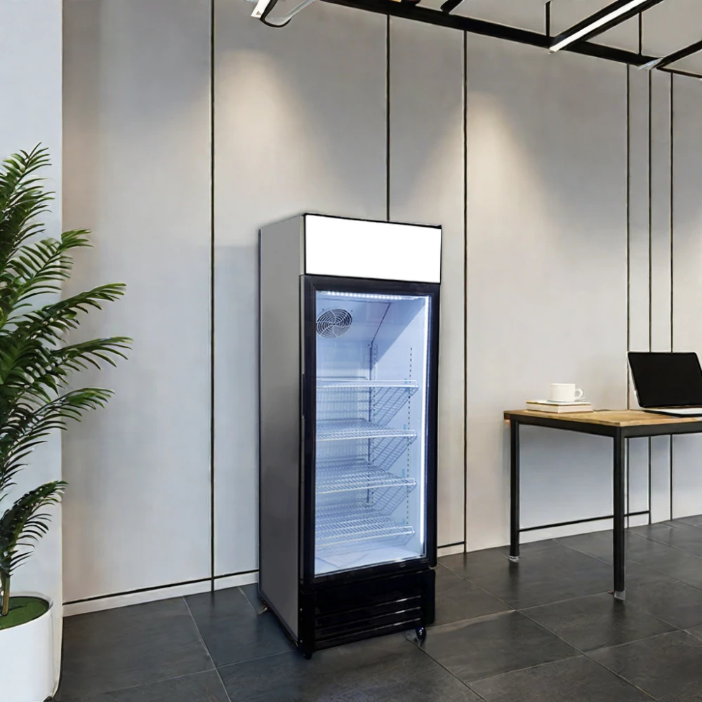Meisda 190L SC190B Transparent Glass Door Refrigerator Commercial Display Soft Cold Drink Fridge for Sale