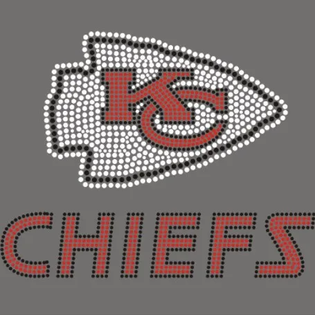 Wholesale Custom Wholesale Sports Football Team Logo Kansas City Chiefs  Rhinestone Transfer Iron On For Clothing Designs From m.