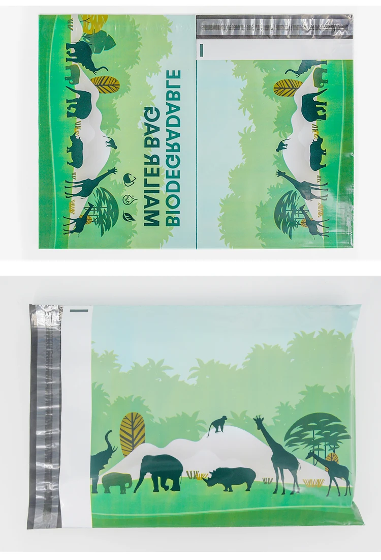  Bolsos de envío biodegradables abonablees de los anuncios publicitarios polivinílicos impermeables amistosos de Eco para la ropa