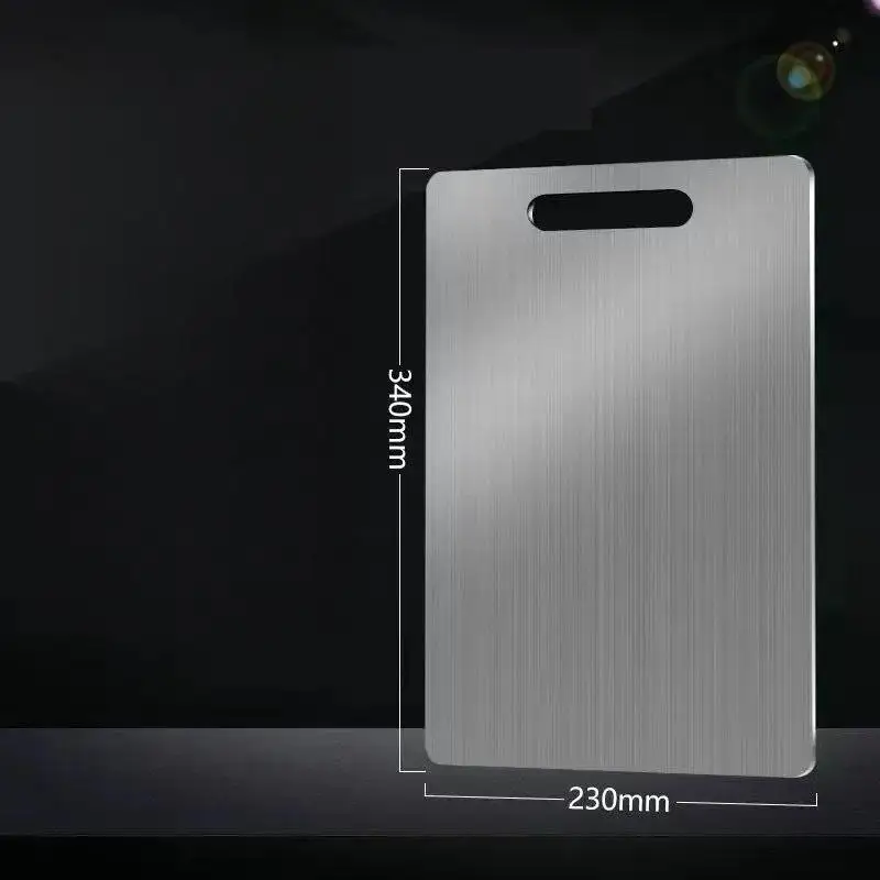 Dual-Sided Stainless Steel Chopping Board - Hygienic & Durable Kitchen Cutting Board for Meat, Veggies & More(23*34cm)