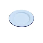 Enamel Plates Dia 25.5cm Enamel Dinner Plate With Rolled Rim