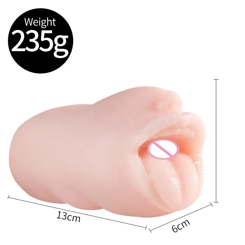 Netphi Adult 3D Textured Oral Strong Suction Channel TPE Material Vagina Sex Doll Realistic Male Masturbation Cup for Men Toys