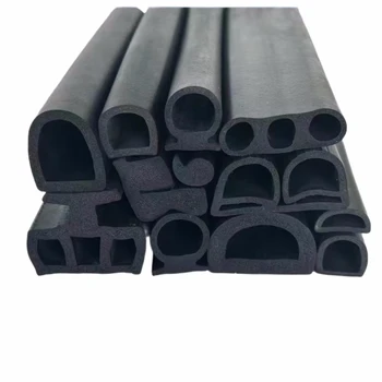 Professional Factories' Various Types of EPDM Foamed Curve Rubber Strips Custom Cutting Rubber Seal Strip