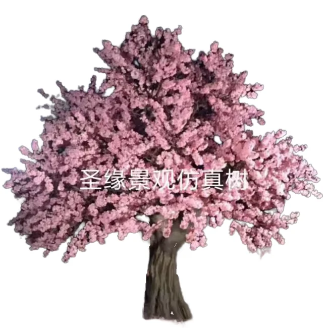 Угловое украшение Сакура цветок из стекловолокна искусственная вишня дерево Свадебный гостиничный сад пейзаж