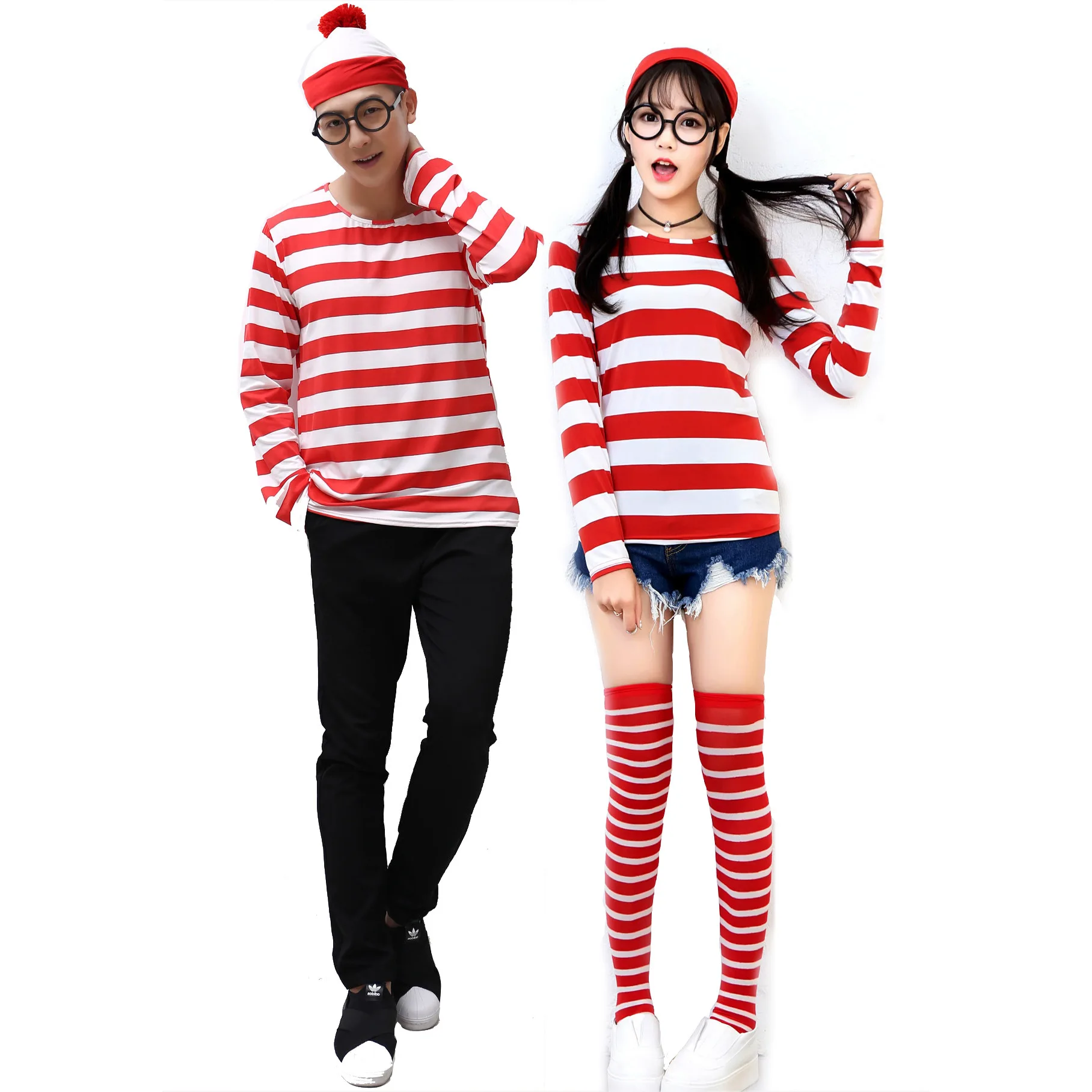 Factory Wholesale Hot Smart Waley Where's Wally Cosplay Anime Christmas  Halloween Costume - Buy Two Piece Halloween Women Costumes,Halloween Adult  Costumes,Cosplay Costume Product on 