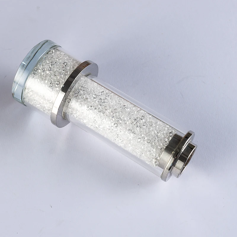 product high end simple candle holder with broken diamonds included furniture decoration for weddings christmas crystal candlestick-10