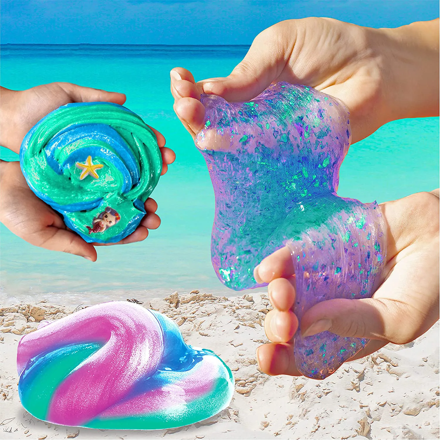 LZY1001  Ice Cream DIY Slime Kit-Educational Fluffy Slime Kit for Kids