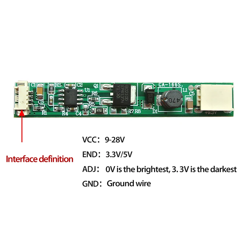 CA-166S Laptop LED Driver Board 9.6V 300mA Constant Current PCB Board for LCD Backlight Replacement