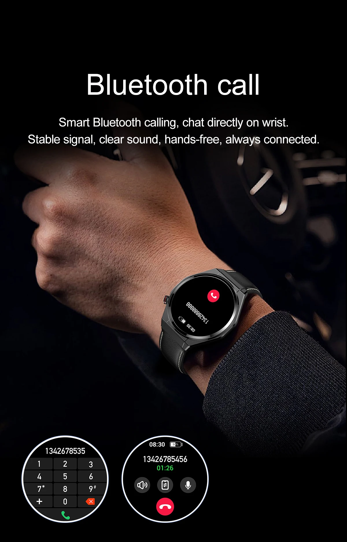 Chinese factory supplier supply  Ultra-thin Hk5 Smart Watch Blood Oxygen Blood Pressure 1.43inch Amoled Screen Voice Assistant Bt Call Men Sport Smart Watch 2026 - Buy Hk5 Smart Watch smart Watch 2026 relojes Smartwatch