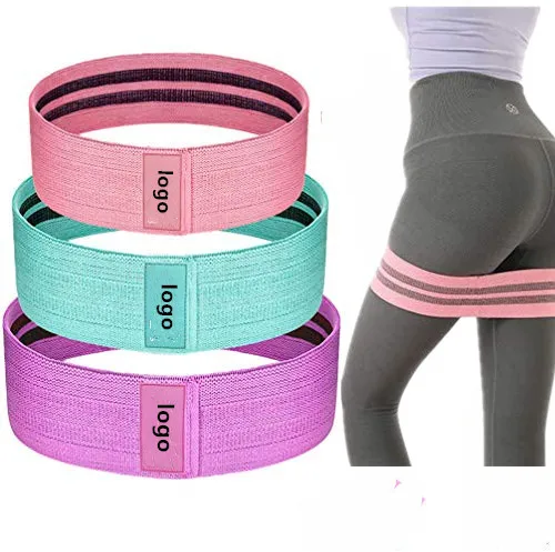 Hip Band Resistance Set Custom Logo Hip Circle Resistance Bands