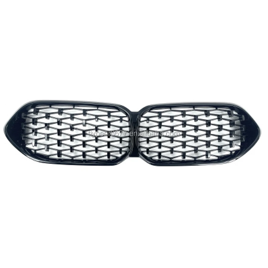 product tiypeor f44 diamond black front bumper grille mesh grill trim for bmw 2 series f44 2020   2023-3