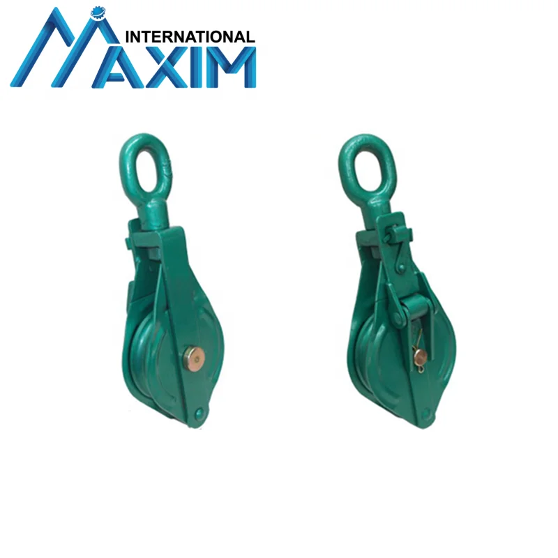 Wire Rope Lifting Snatch Block Multi Triple Sheave Pulley Block
