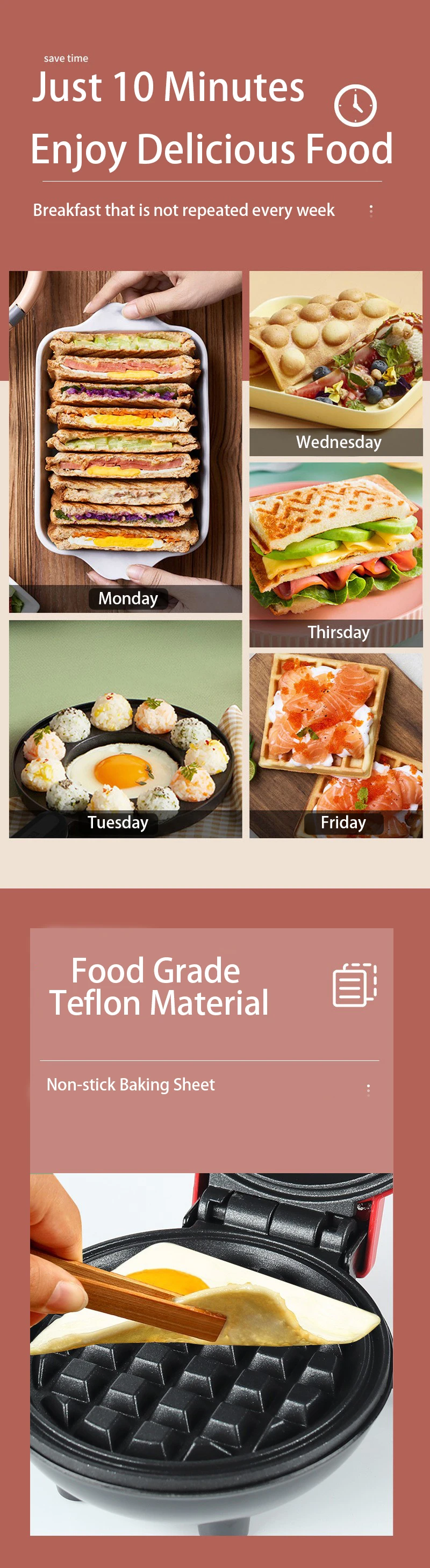 Hot Sale Customized Mini 4 Inch Nonstick Surfaces Individual Waffle Maker Buy Egg Waffle